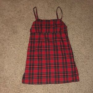 UO Plaid Mini Dress
